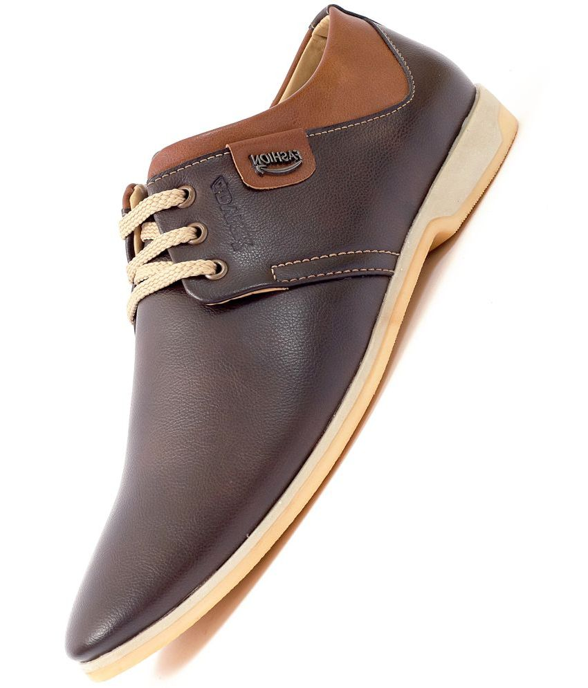 Advick - Brown Men's Derby Formal Shoes 