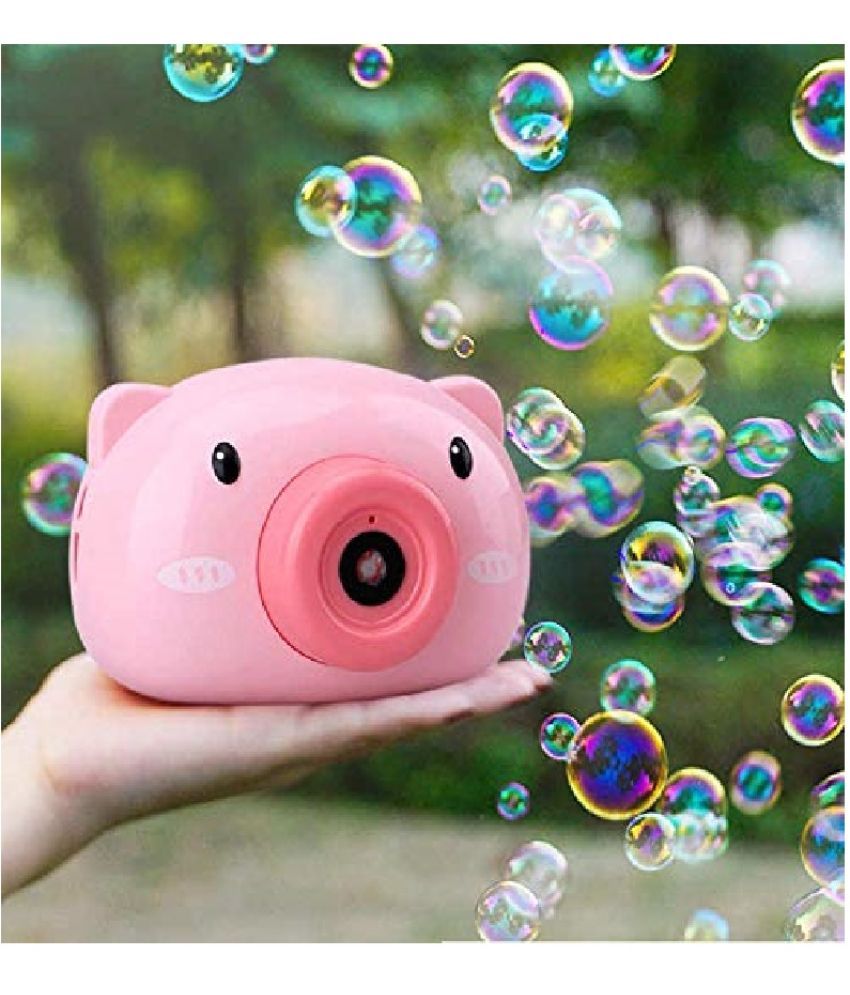     			Bubble Machine Camera, Portable Bubble Maker | toys for kids age 10 to 12 years | kids toys for kids | for Parties, Bubble Blower for Kids | for Kids Bubble Blower Machine with 2 Bubble Solutions Bubble Blower pink