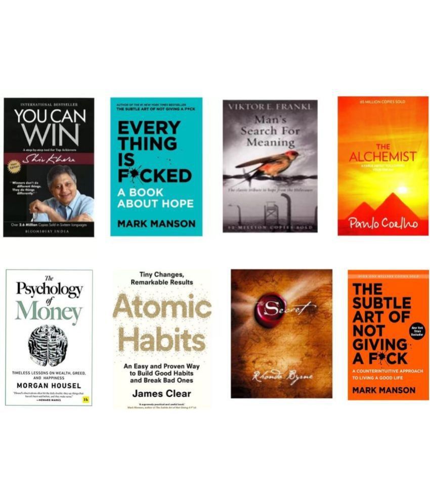     			( Combo of 8 books ) You can win + everything + men search + alchemist + money + atomic + secret + subtle art