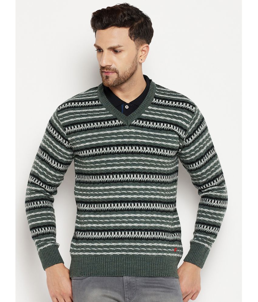     			Duke - Green Woollen Blend Men's Pullover Sweater ( Pack of 1 )