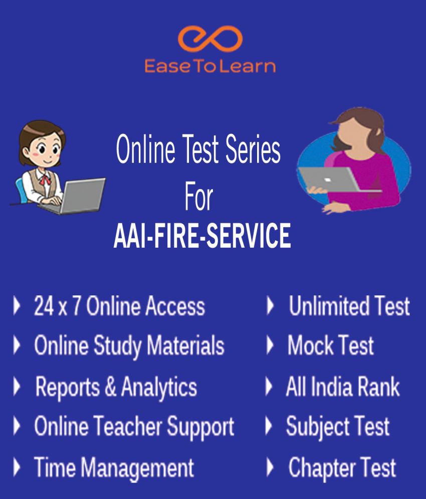     			Ease To Learn AAI FIRE SERVICE Online Mock Test Series & Study Materials Online Tests