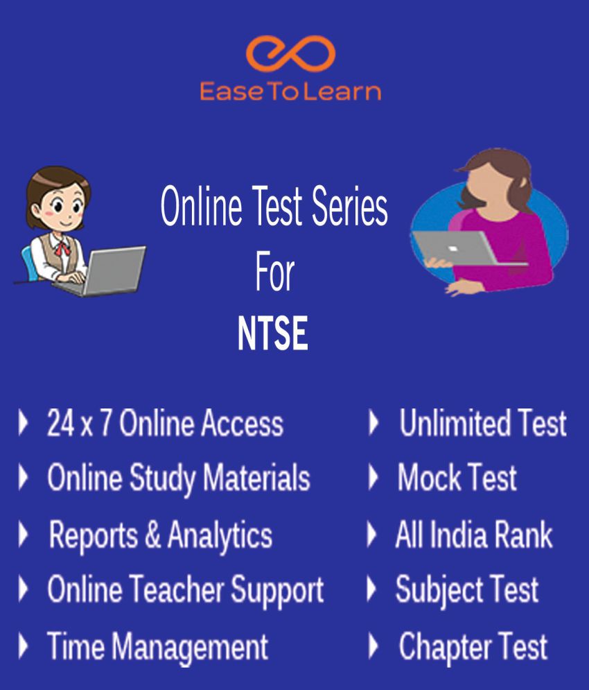     			Ease To Learn NTSE Online Topic & Mock Test Series with Study Materials Online Tests