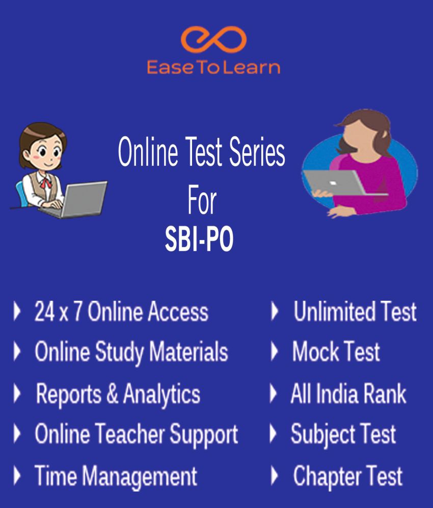     			Ease To Learn SBI PO Prelims & Mains Online Topic & Mock Test Series with Study Materials Online Tests