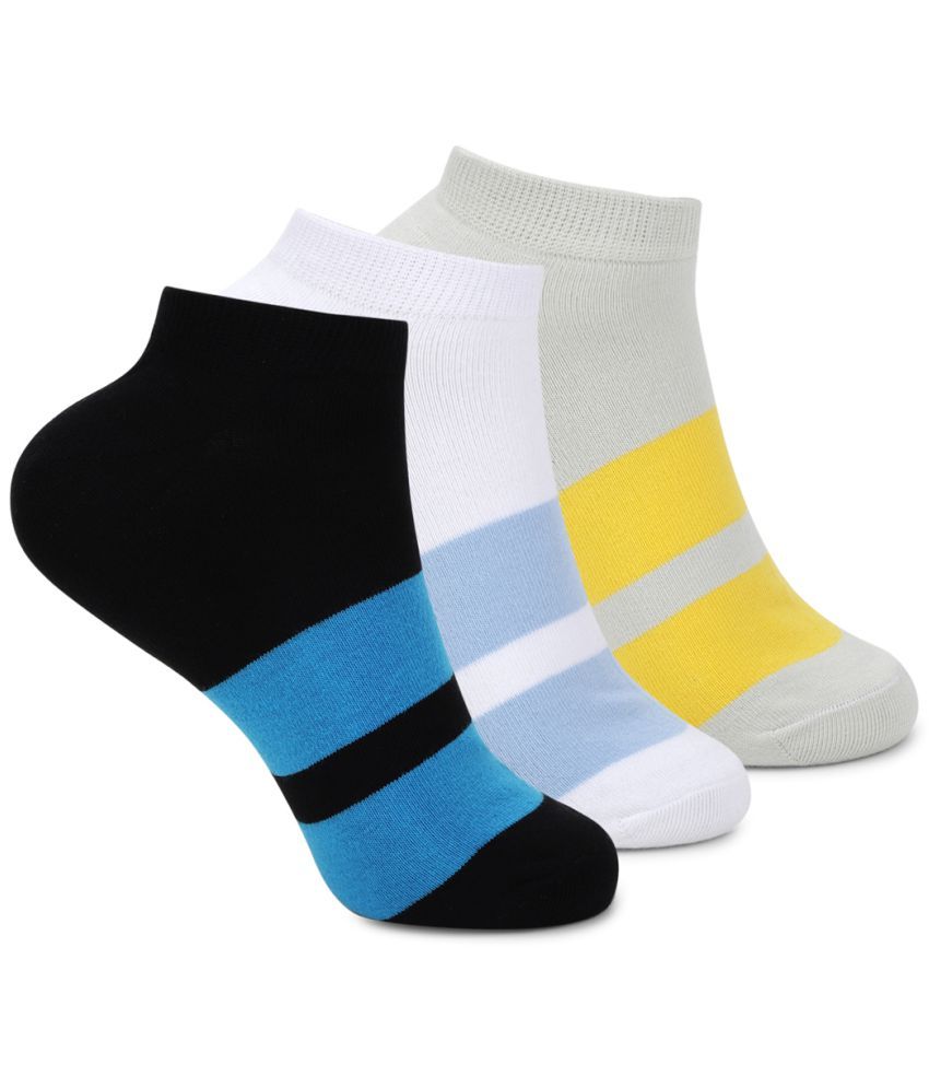     			UrbanMark Premium Cotton Men Pack of 3 Multicolor Low Cut Socks