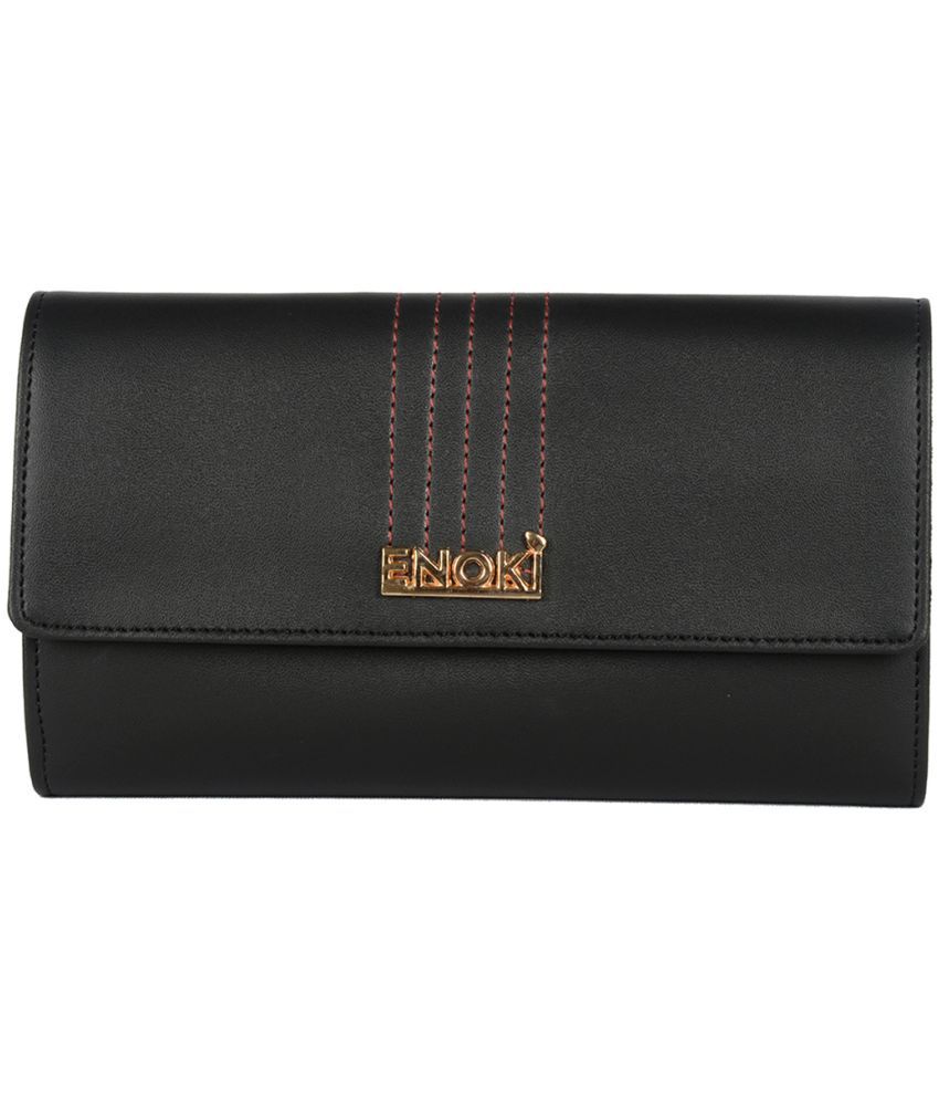     			Enoki - Faux Leather Black Women's Regular Wallet ( Pack of 1 )