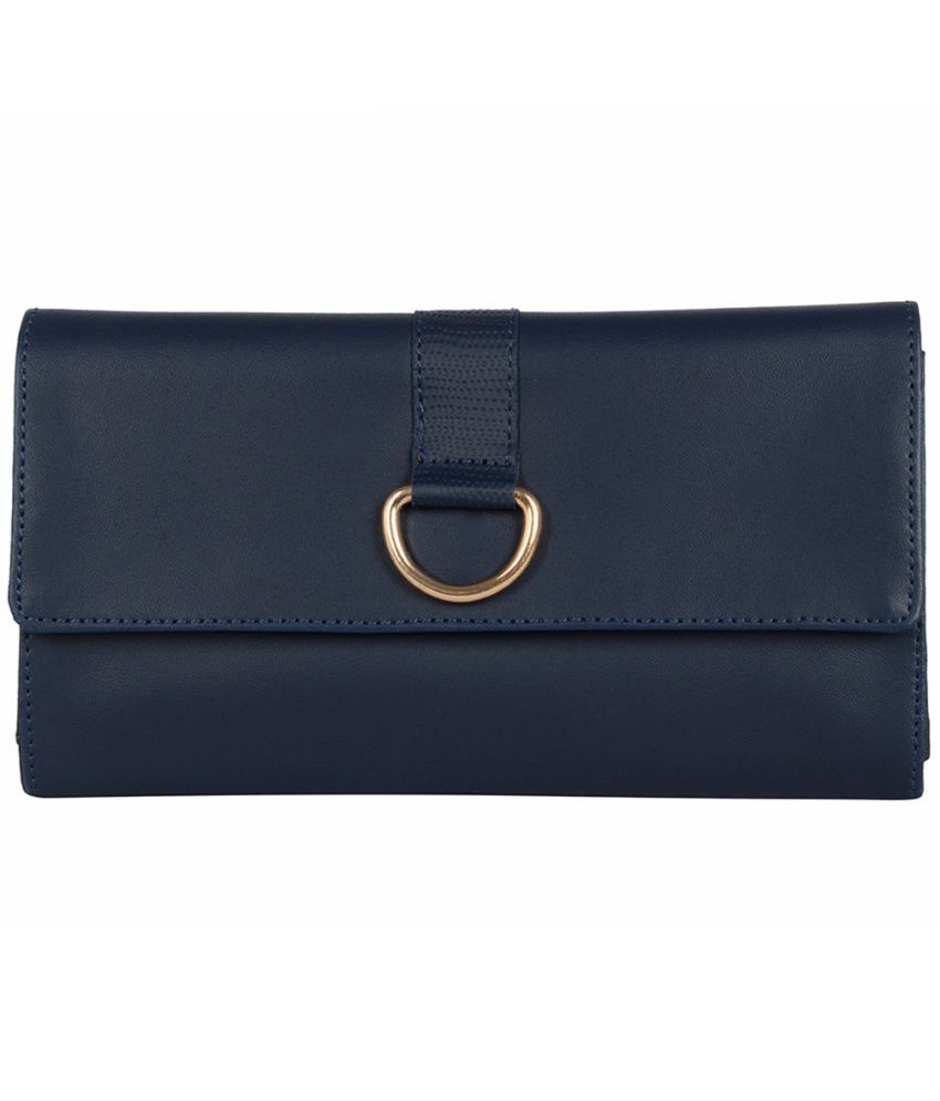     			Enoki - Faux Leather Blue Women's Regular Wallet ( Pack of 1 )