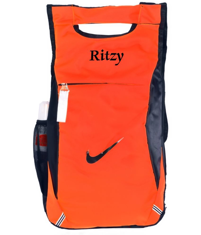     			Ritzy 22 Ltrs Orange Polyester College Bag