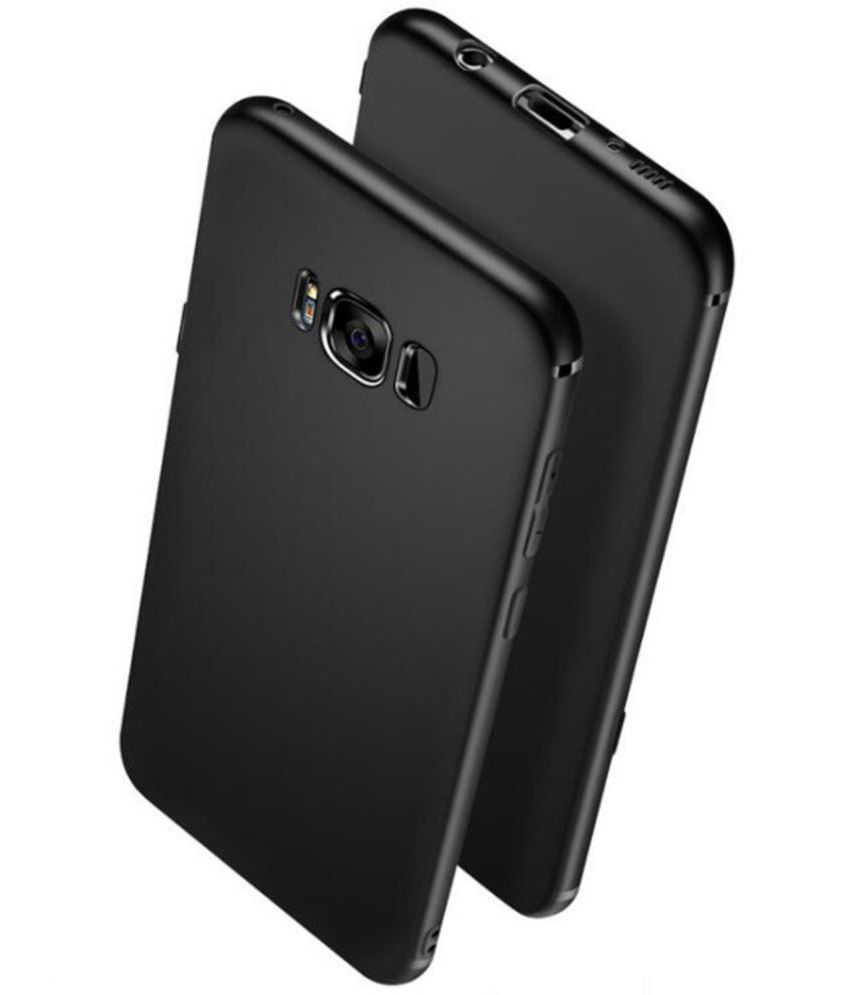     			Spectacular Ace - Black Silicon Plain Cases Compatible For Samsung S8 plus ( Pack of 1 )