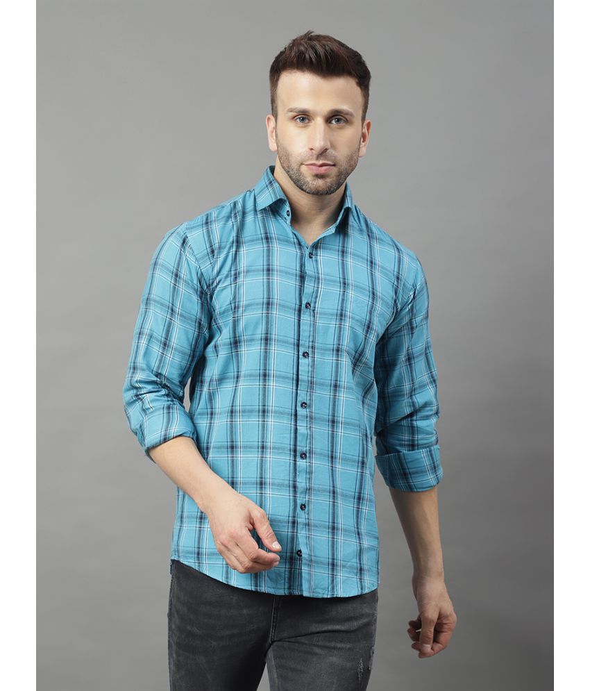     			YHA - Blue 100% Cotton Regular Fit Men's Casual Shirt ( Pack of 1 )