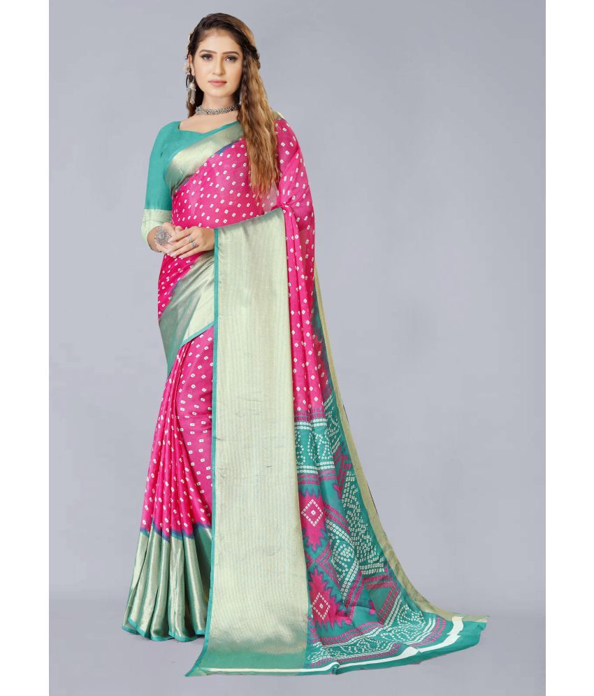     			Bhuwal Fashion - Multicolour Chiffon Saree With Blouse Piece ( Pack of 1 )