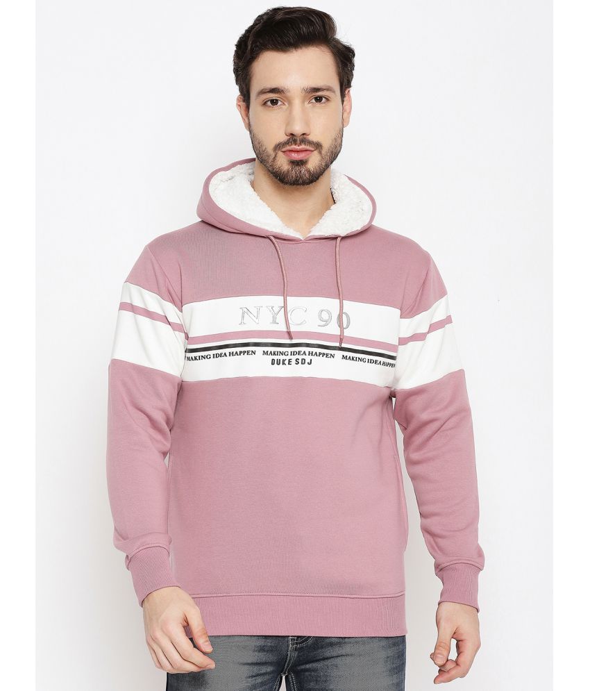     			Duke - Pink Fleece Regular Fit Men's Sweatshirt ( Pack of 1 )