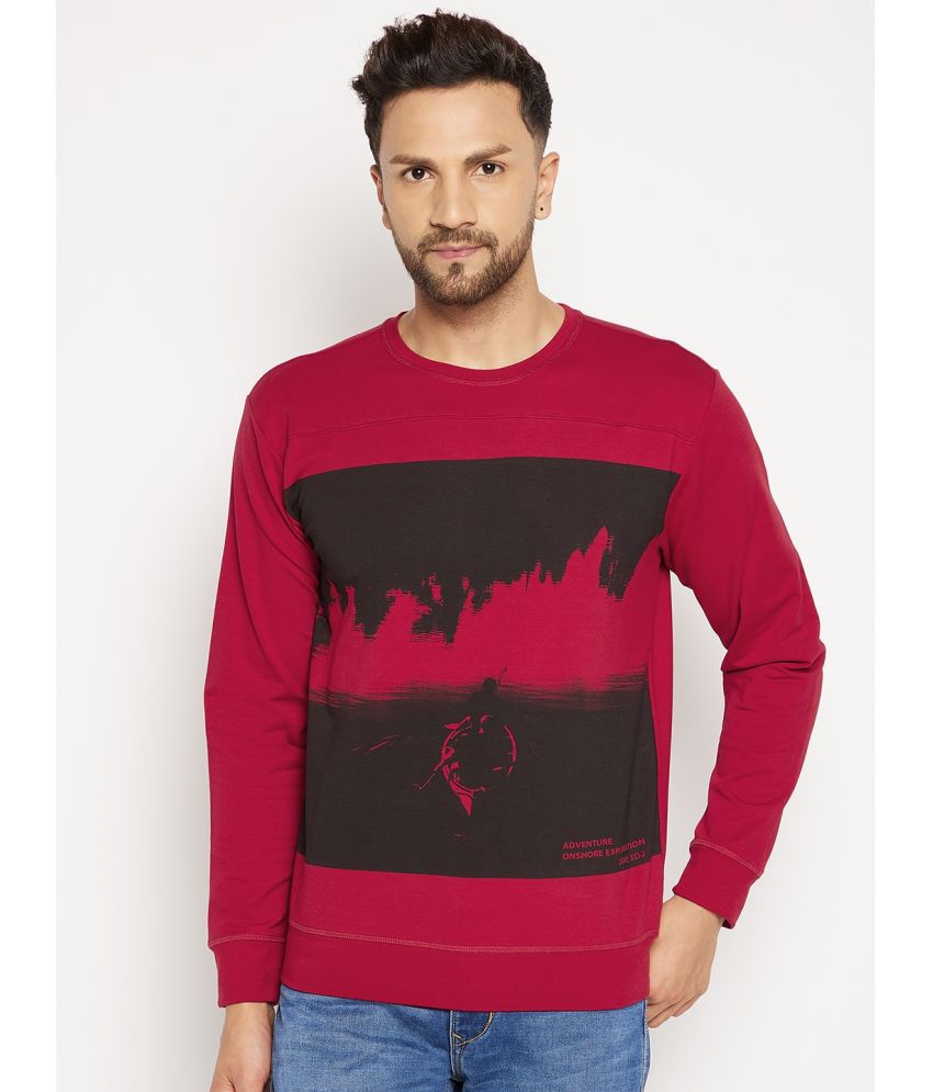     			Duke - Red Fleece Regular Fit Men's Sweatshirt ( Pack of 1 )