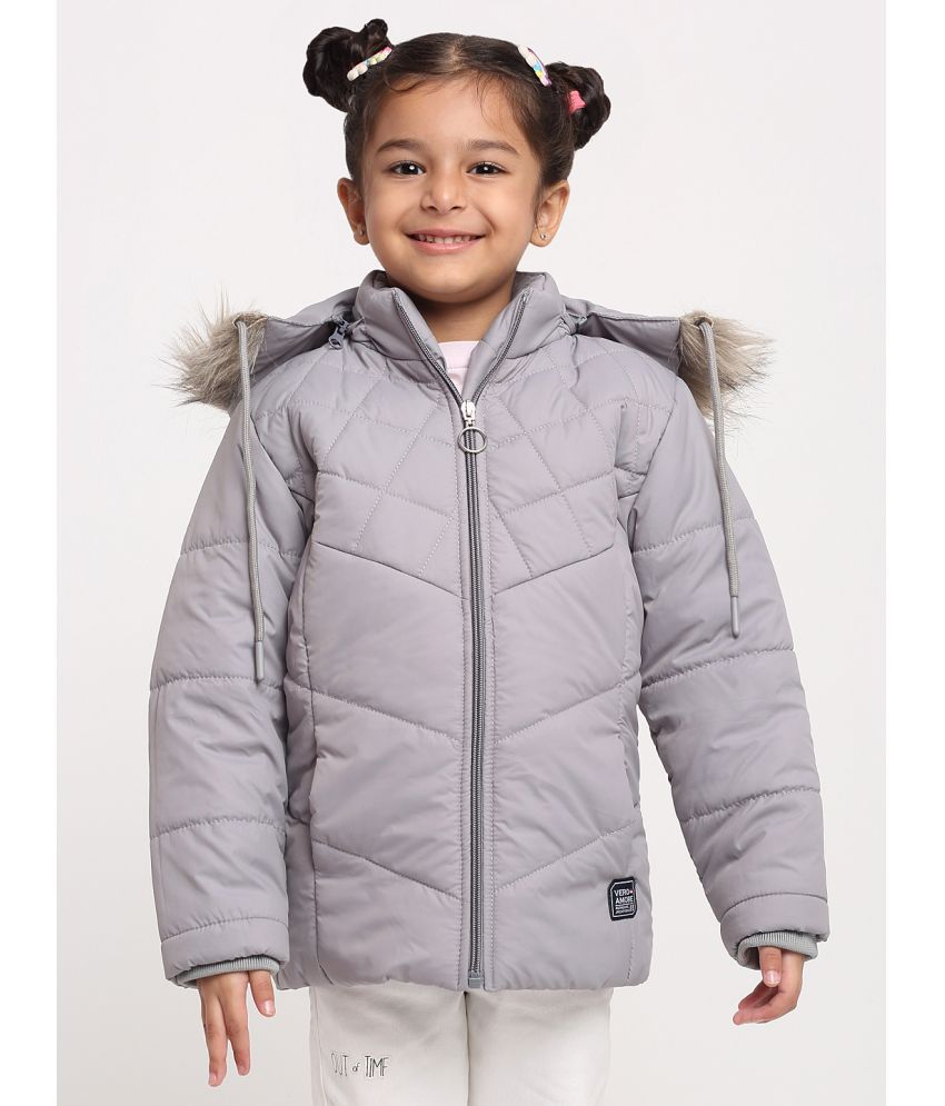 VERO AMORE - Grey Polyester Girl's Quilted & Bomber ( Pack of 1 )