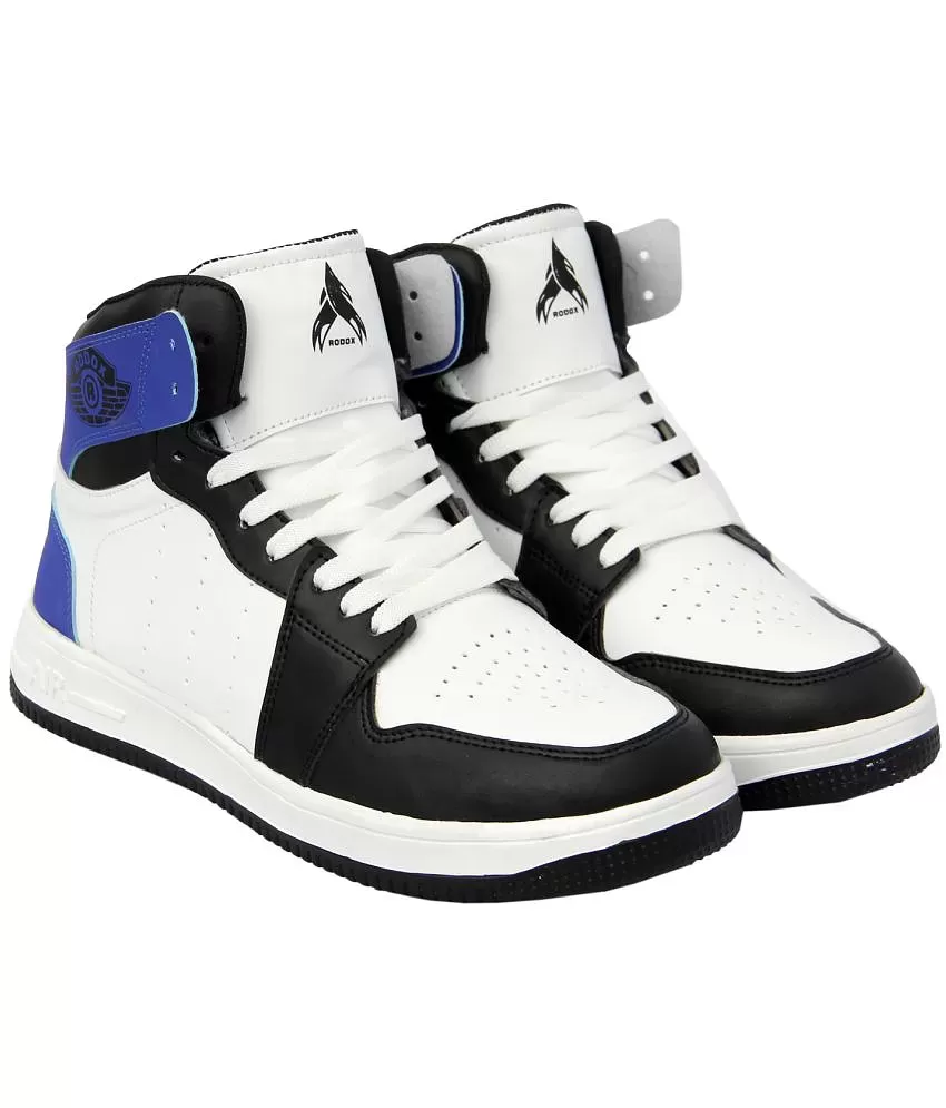 tigonis Party Wear Jordan Ankle Boot Stylish Sneakers For Men Black & White  High Tops For Men - Price History