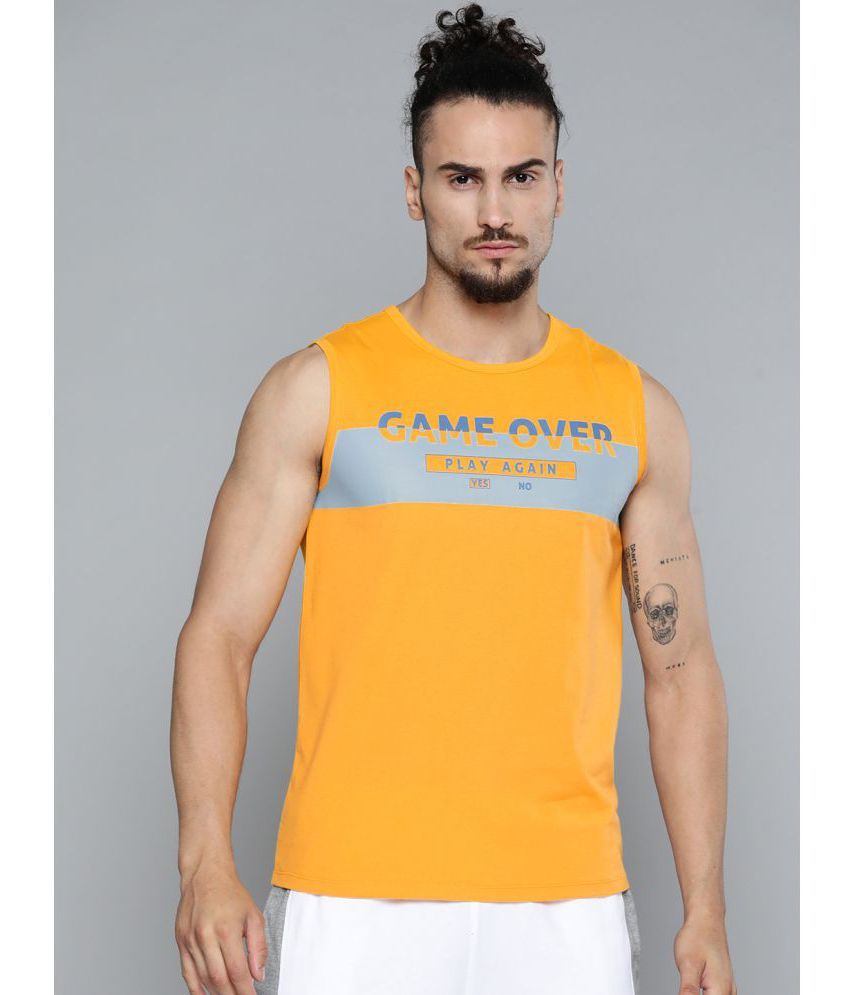     			Alcis - Yellow Polyester Slim Fit Men's Sports T-Shirt ( Pack of 1 )