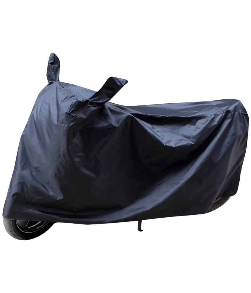     			AutoRetail - Dust Proof Two Wheeler Polyster Cover With (Mirror Pocket) for TVS Centra Black (pack of 1)