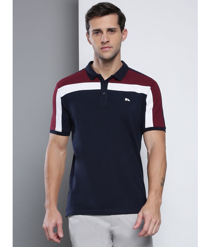     			Dennis Lingo - Navy Cotton Slim Fit Men's Polo T Shirt ( Pack of 1 )
