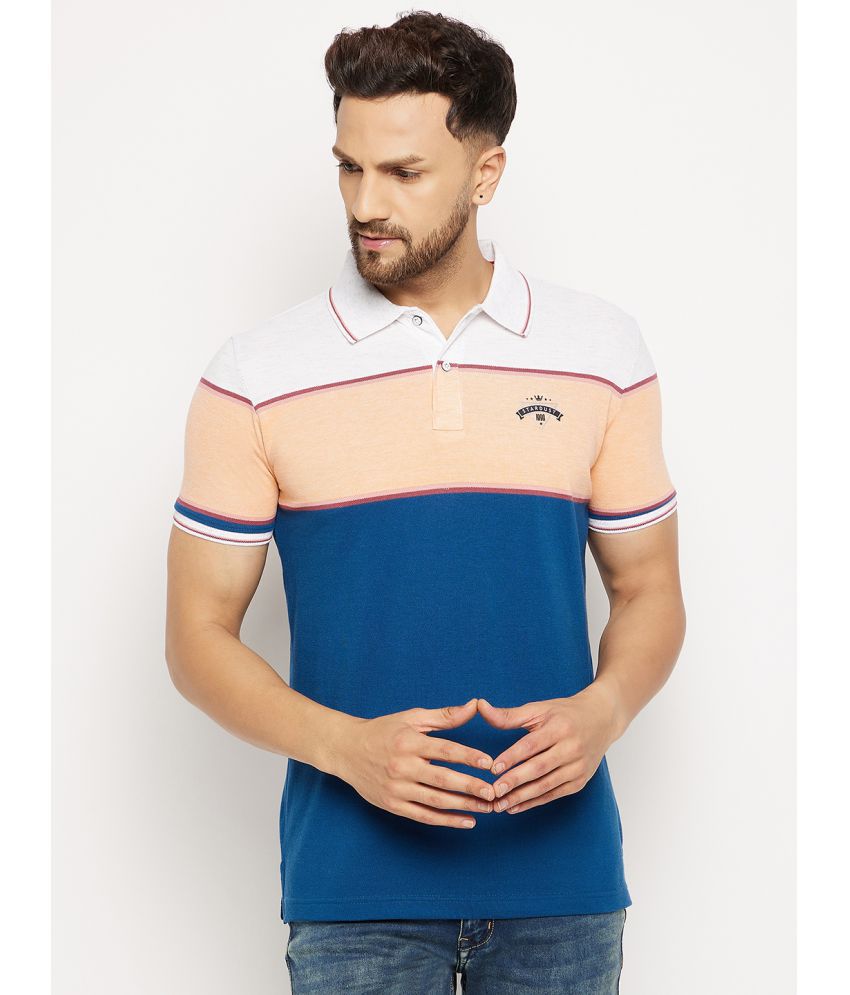     			Duke - Multicolor Cotton Blend Slim Fit Men's Polo T Shirt ( Pack of 1 )