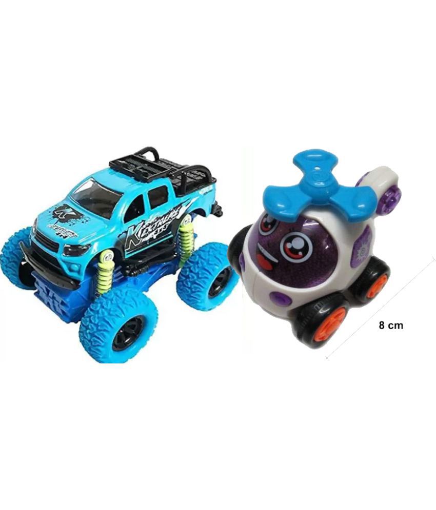 Friction powerred push Go Toy purple & Mini Monster Trucks Friction Powered Cars, Mini Rock Crawler Vehicle