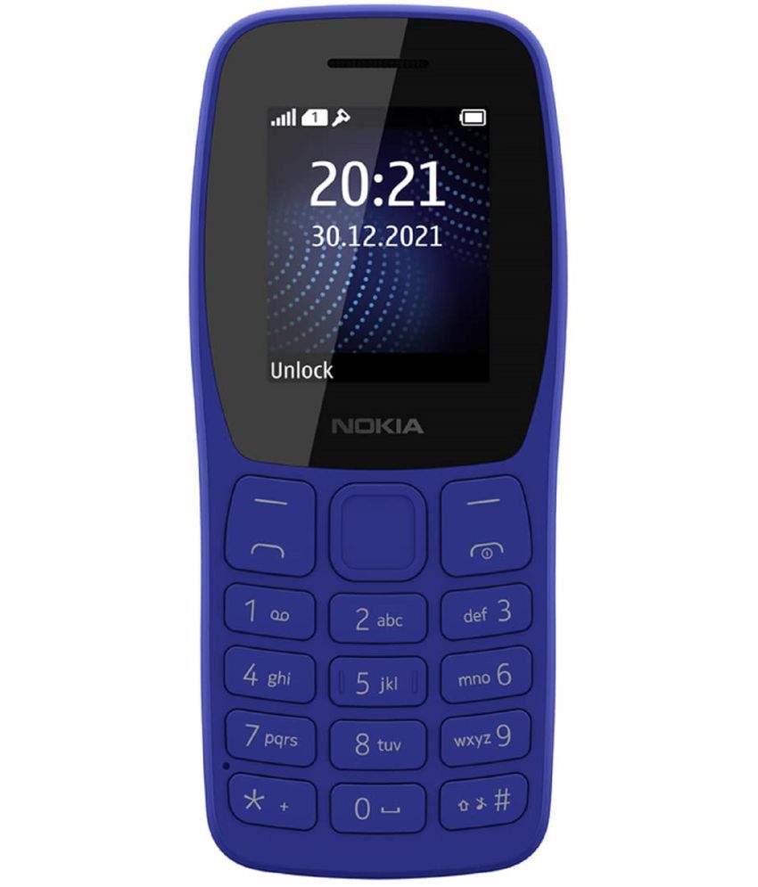     			Nokia 105SS 1423 Single SIM Feature Phone Blue