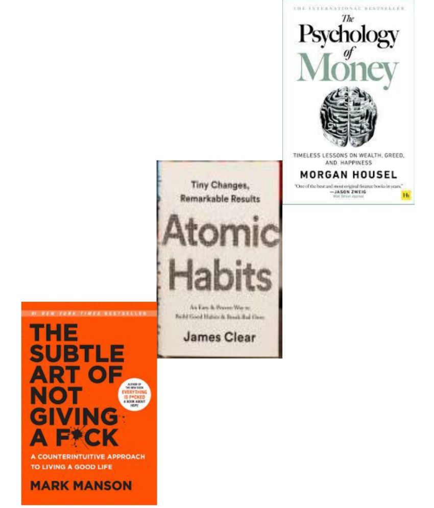     			The Psychology Of Money , The Subtle Art Of Giving And Atomic Habits