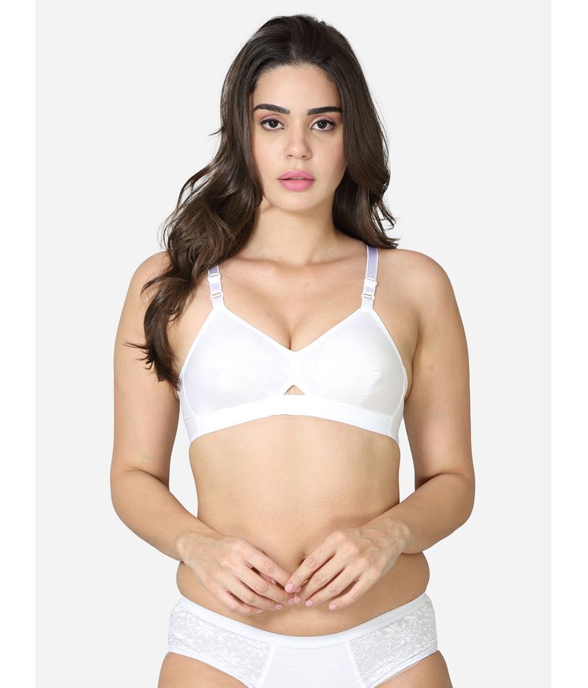     			VStar - White Cotton Non Padded Women's Everyday Bra ( Pack of 1 )