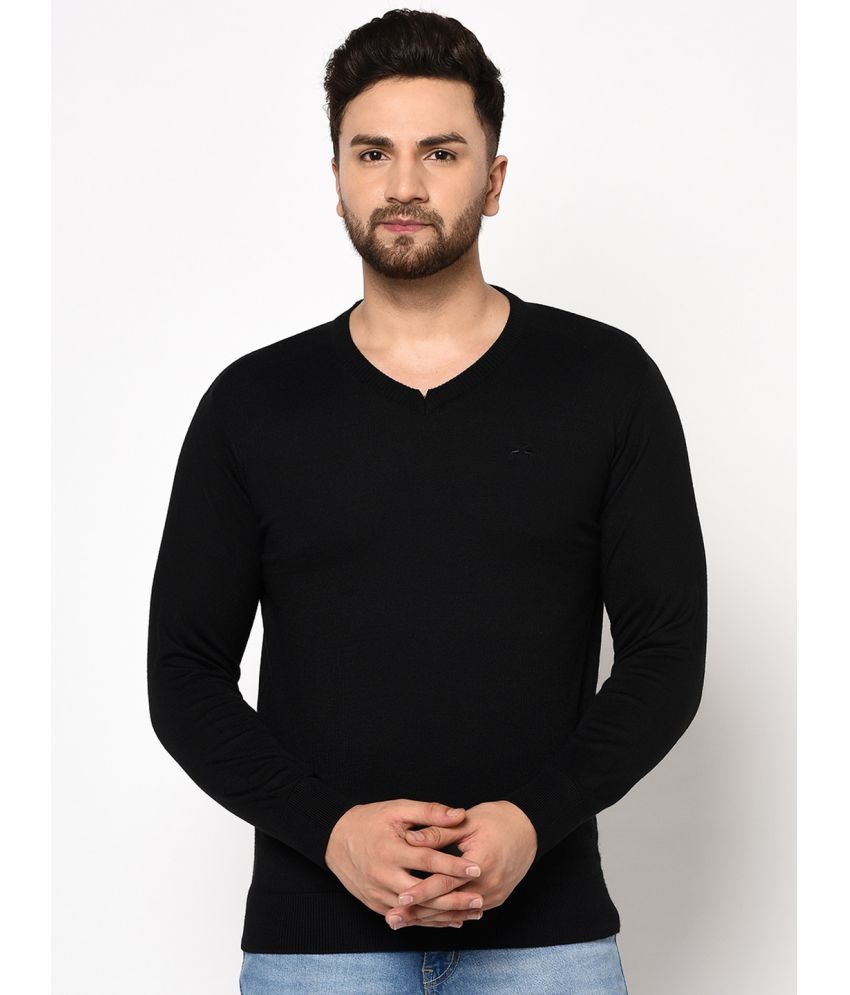     			98 Degree North - Black Woollen Blend Men's Pullover Sweater ( Pack of 1 )