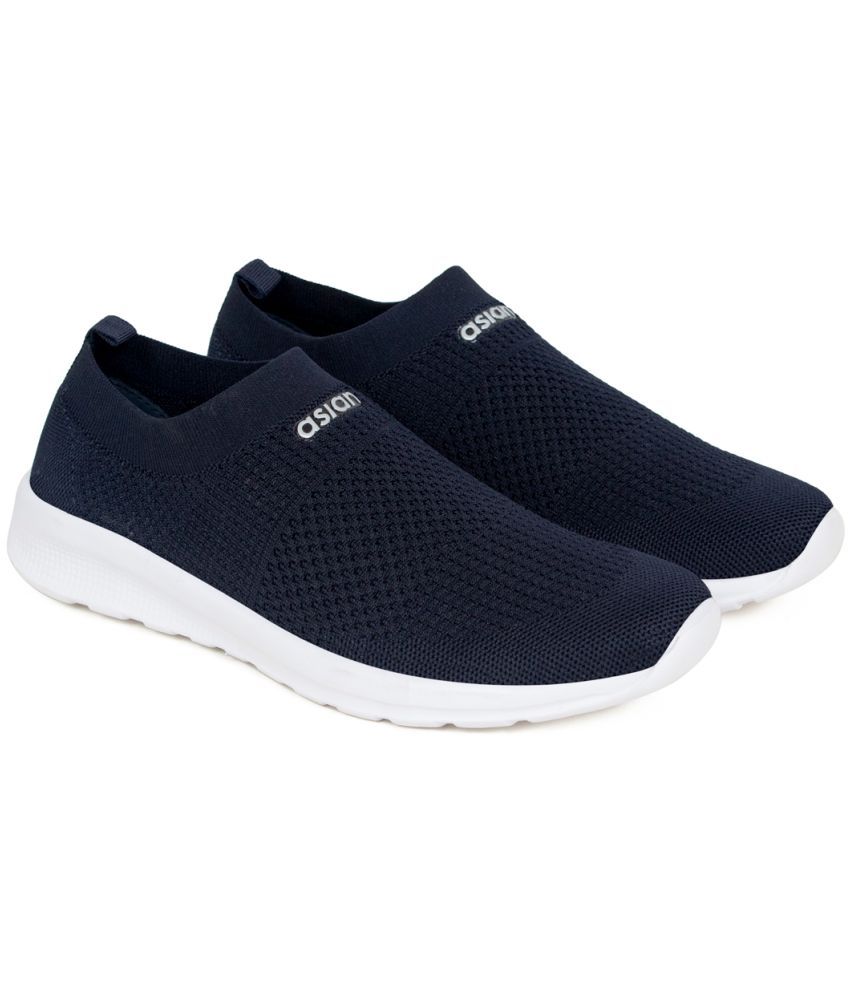     			ASIAN ELASTO-03(G) Navy Men's Sports Running Shoes