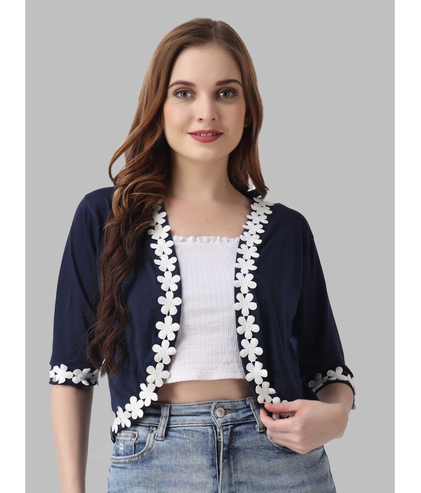     			Affair Cotton Shrugs - Navy Single