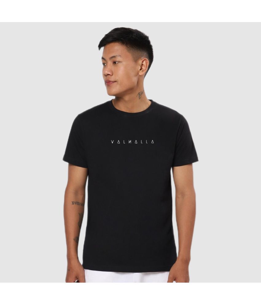     			Bewakoof - Black Cotton Regular Fit Men's T-Shirt ( Pack of 1 )
