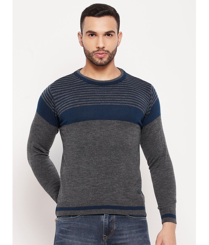     			Duke - Grey Woollen Blend Men's Pullover Sweater ( Pack of 1 )