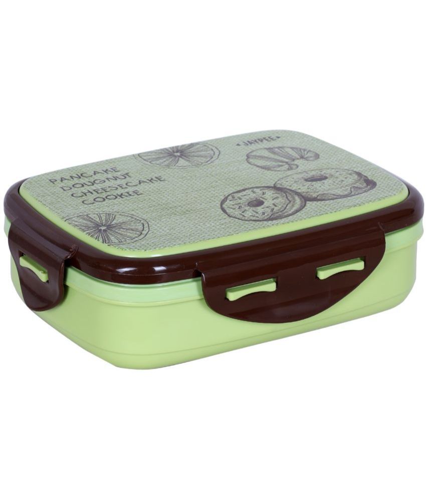     			Jaypee - Ecosteel Jr Green Stainless Steel School Lunch Boxes ( Pack of 1 ) 550 ml