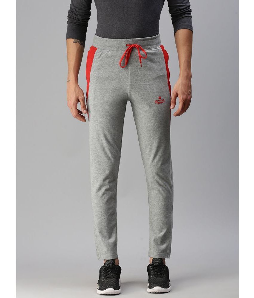     			ONN - Grey Melange Cotton Blend Men's Trackpants ( Pack of 1 )