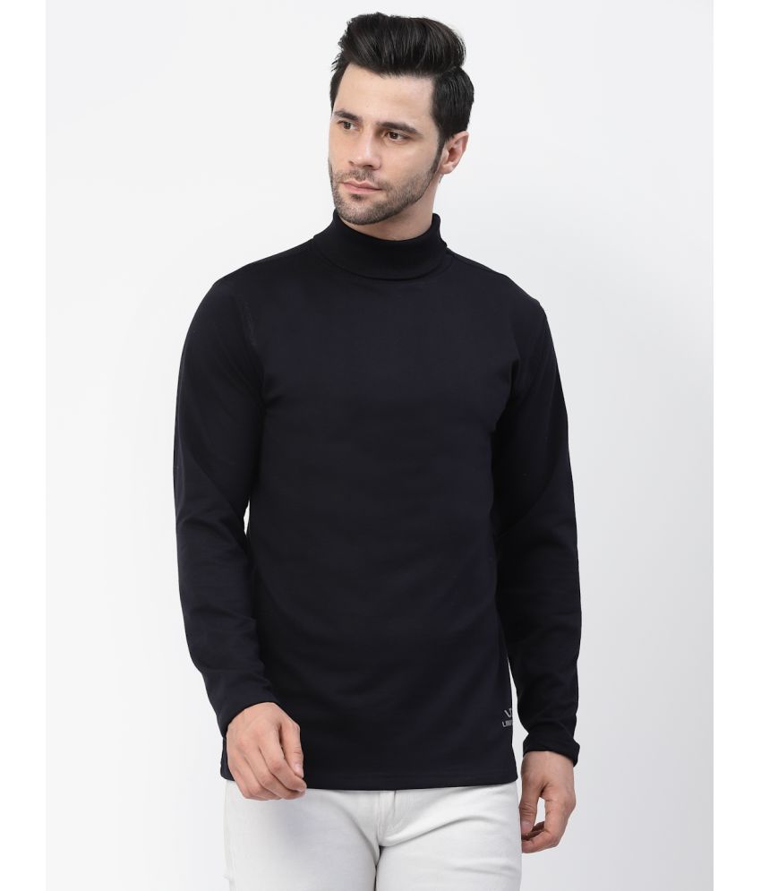     			Uzarus - Navy Cotton Blend Regular Fit Men's T-Shirt ( Pack of 1 )