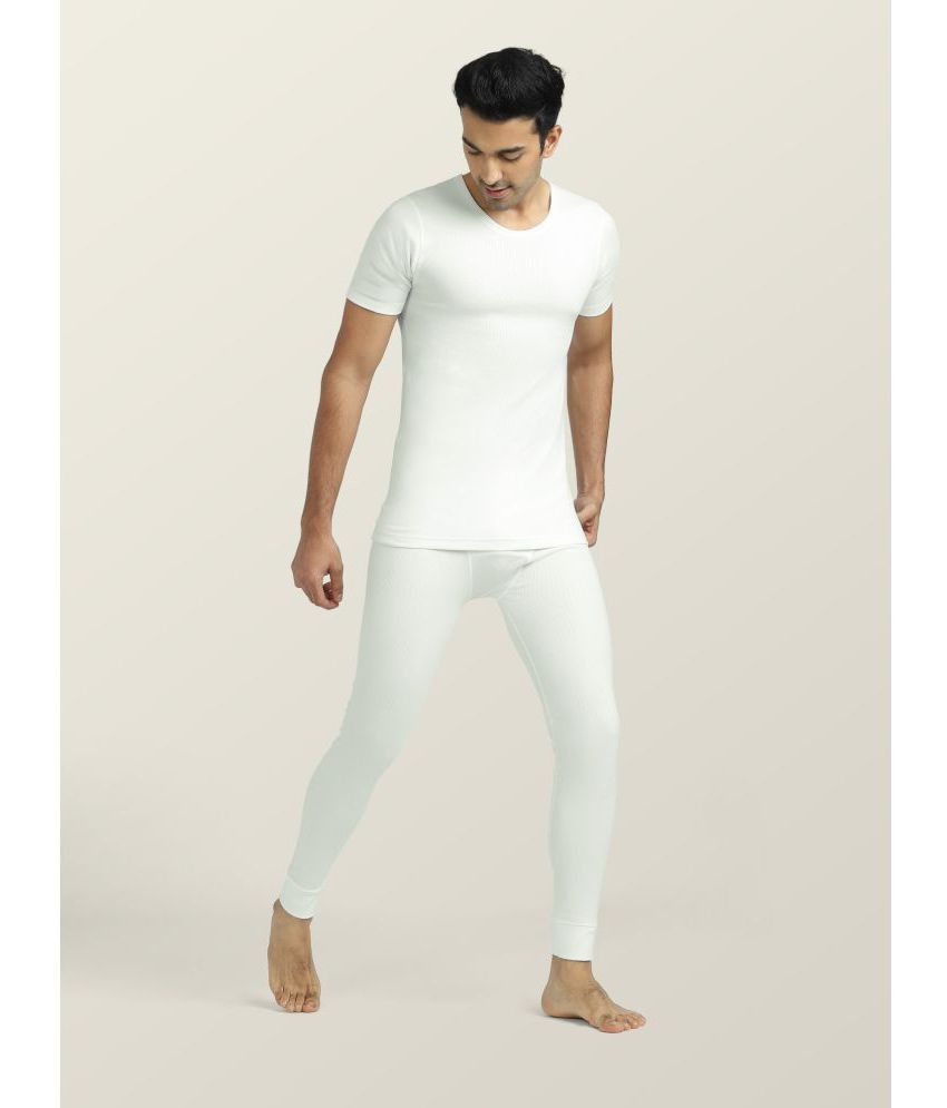     			XYXX - White Cotton Men's Thermal Sets ( Pack of 1 )