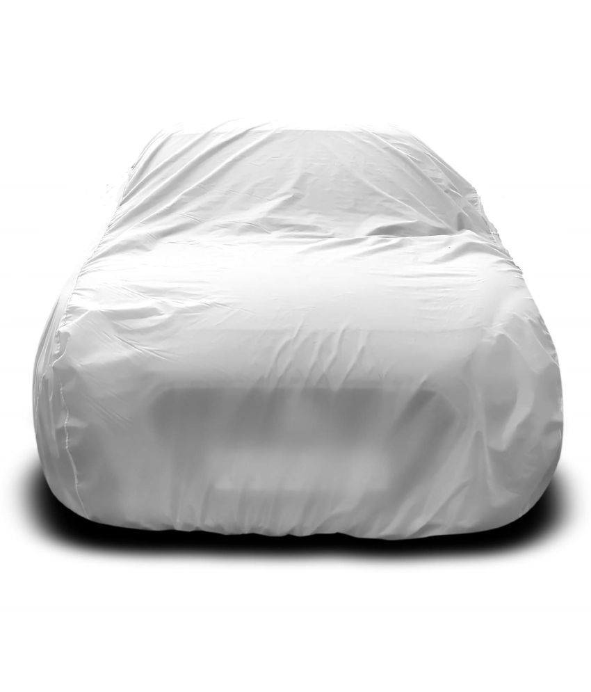     			Autoretail Dust Proof Car Body Polyster Cover For Tata CS With Mirror Pocket Silver (Pack Of 1)