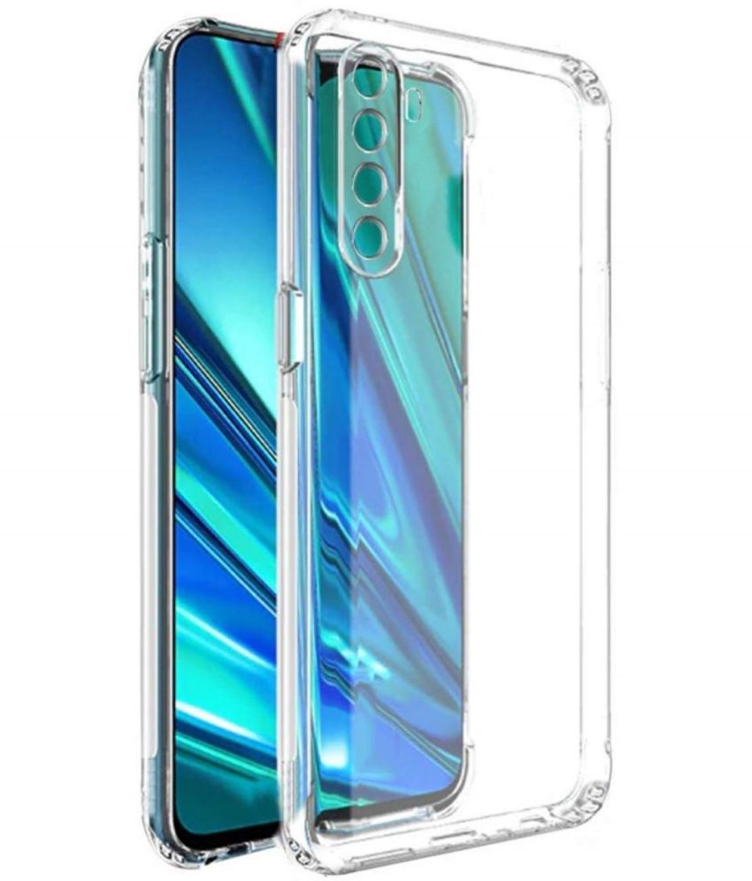     			Case Vault Covers - Transparent Silicon Silicon Soft cases Compatible For Realme 6 Pro ( Pack of 2 )