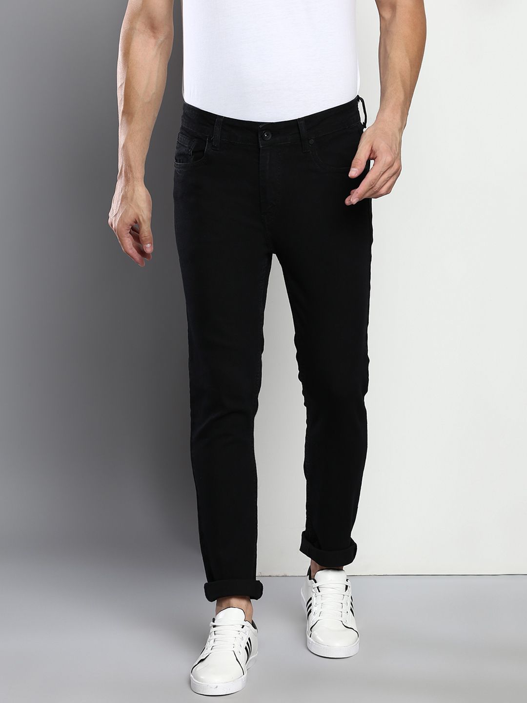     			Dennis Lingo - Black Denim Slim Fit Men's Jeans ( Pack of 1 )