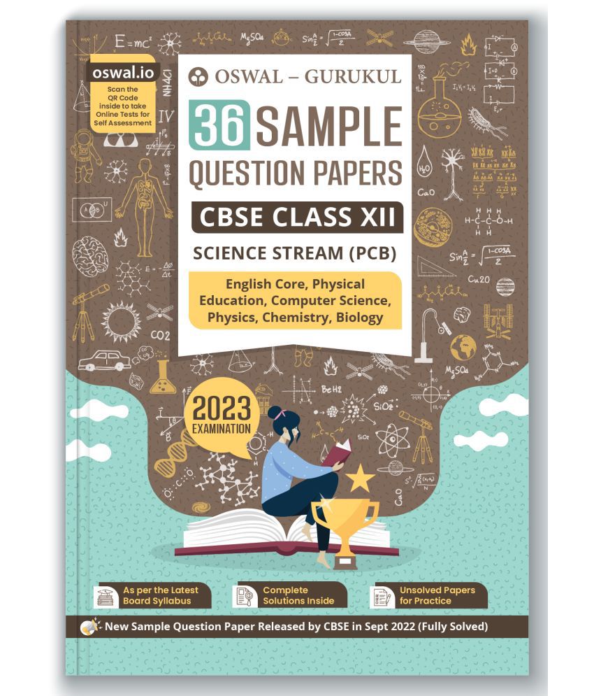     			Oswal - Gurukul 36 Sample Question Papers for CBSE Science Stream PCB Class 12 Exam 2023 : Fully Solved SQP Pattern, Unsolved Papers