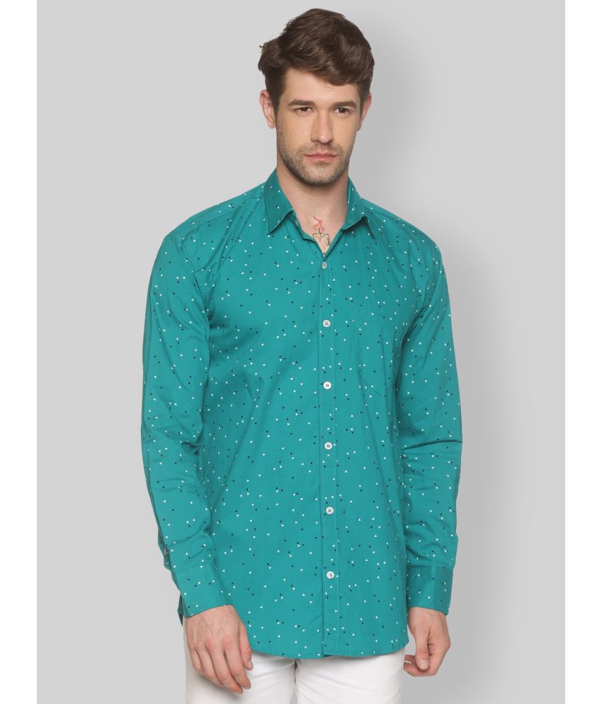     			YHA - Turquoise 100% Cotton Regular Fit Men's Casual Shirt ( Pack of 1 )
