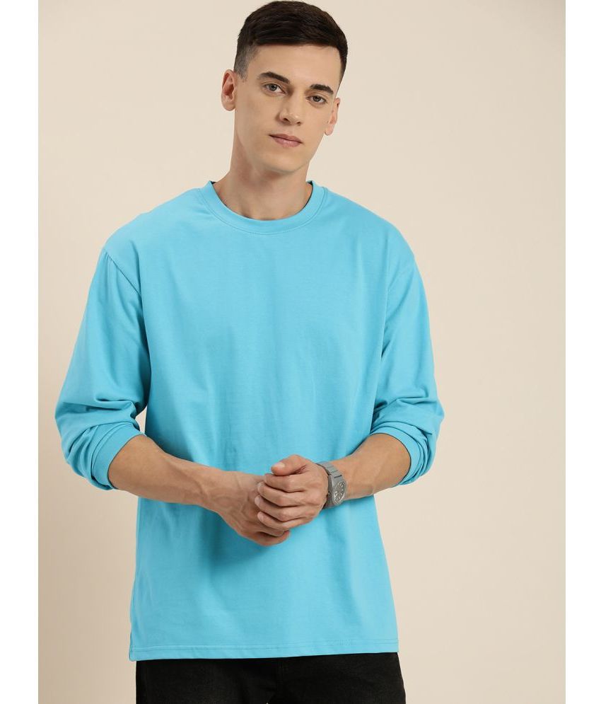     			Dillinger - Blue 100% Cotton Oversized Fit Men's T-Shirt ( Pack of 1 )
