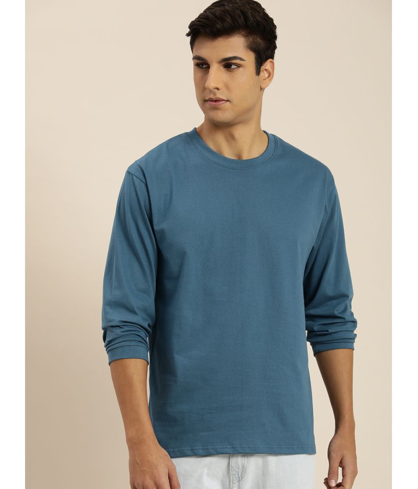     			Dillinger - Teal Blue 100% Cotton Oversized Fit Men's T-Shirt ( Pack of 1 )