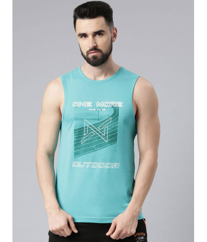     			Force NXT - Green Cotton Blend Regular Fit Men's T-Shirt ( Pack of 1 )