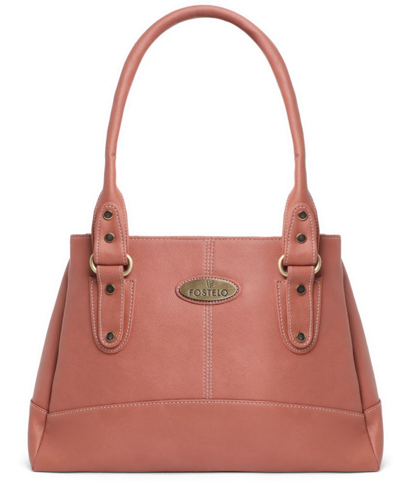     			Fostelo - Rose Gold PU Shoulder Bag