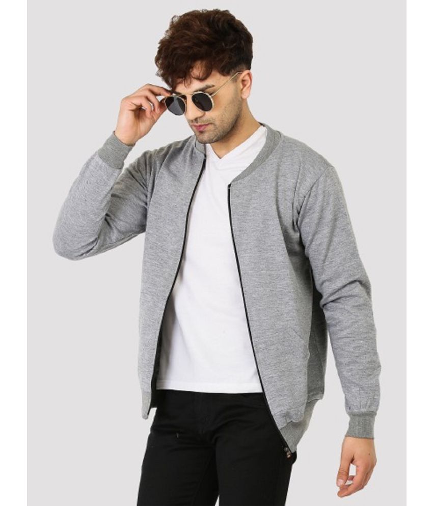     			Leotude - Grey Fleece Regular Fit Men's Casual Jacket ( Pack of 1 )