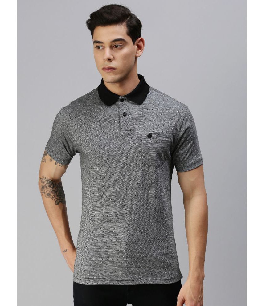     			ONN - Charcoal Cotton Blend Regular Fit Men's Polo T Shirt ( Pack of 1 )