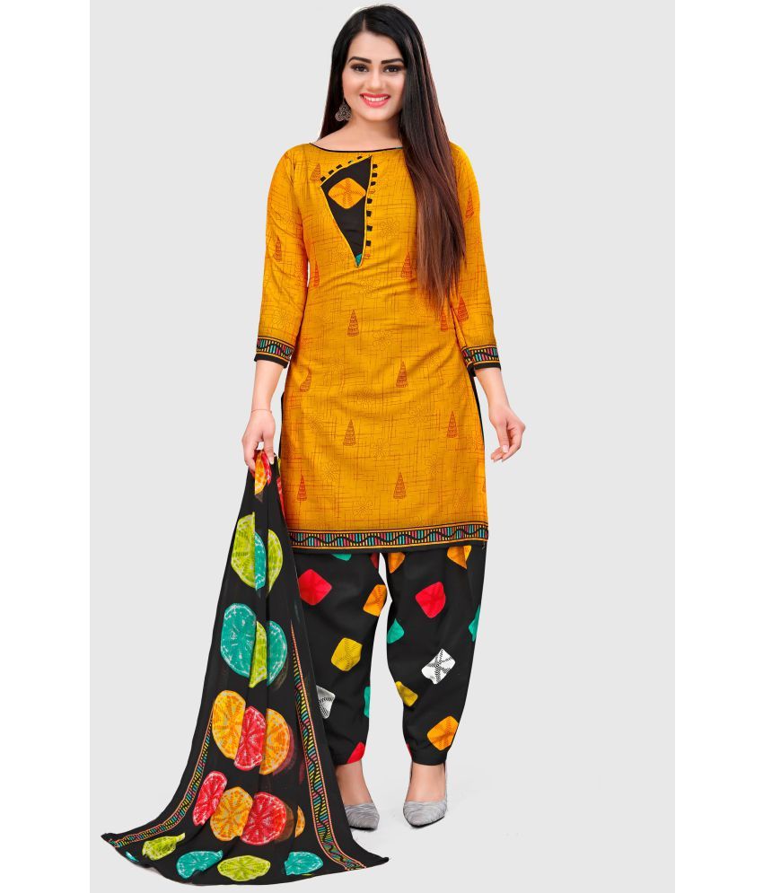     			Rajnandini - Unstitched Yellow Cotton Dress Material ( Pack of 1 )