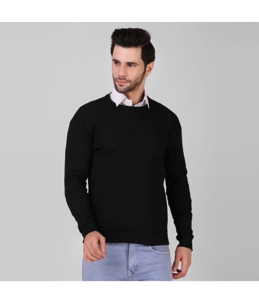     			Diaz - Black Woollen Men's Pullover Sweater ( Pack of 1 )