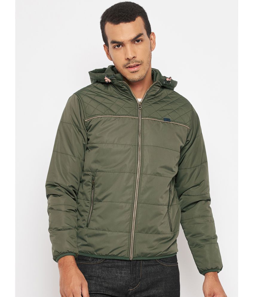     			Duke - Green Polyester Slim Fit Men's Quilted & Bomber Jacket ( Pack of 1 )