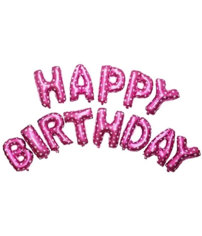     			Kiran Enterprises Happy Birthday Foil Letter Balloon For Birthday Decoration